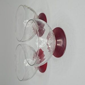 Glass Dessert Bowls Vintage
